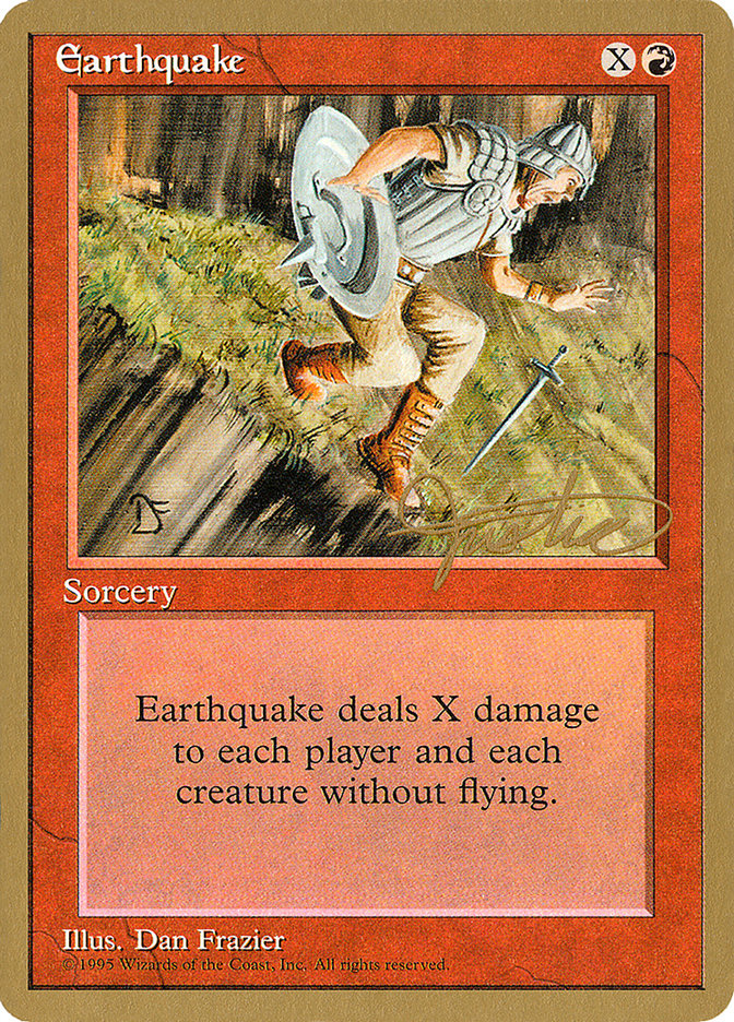 Earthquake (Mark Justice) [Pro Tour Collector Set] | Exor Games Summserside