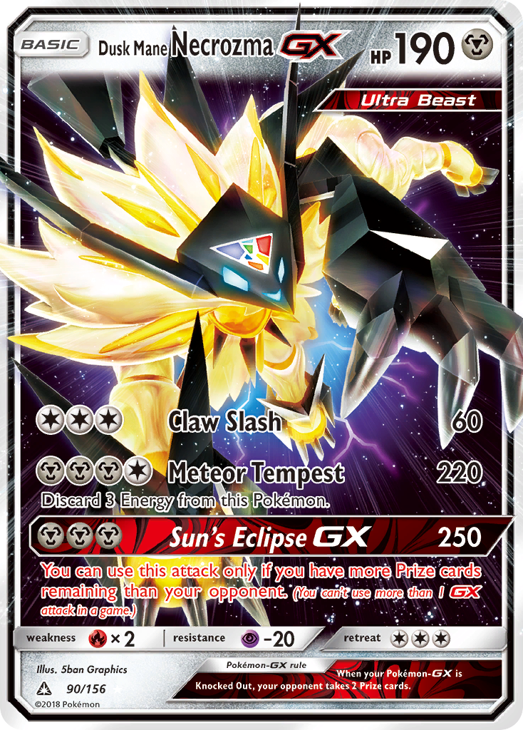 Dusk Mane Necrozma GX (90/156) [Sun & Moon: Ultra Prism] | Exor Games Summserside