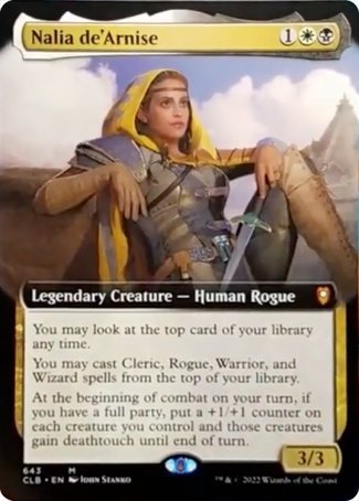 Nalia de'Arnise (Extended Art) [Commander Legends: Battle for Baldur's Gate] | Exor Games Summserside