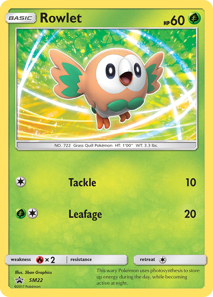 Rowlet (SM22) [Sun & Moon: Black Star Promos] | Exor Games Summserside