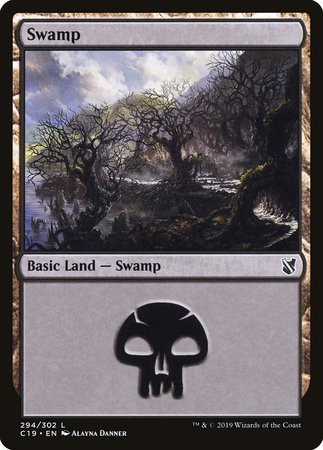 Swamp (294) [Commander 2019] | Exor Games Summserside