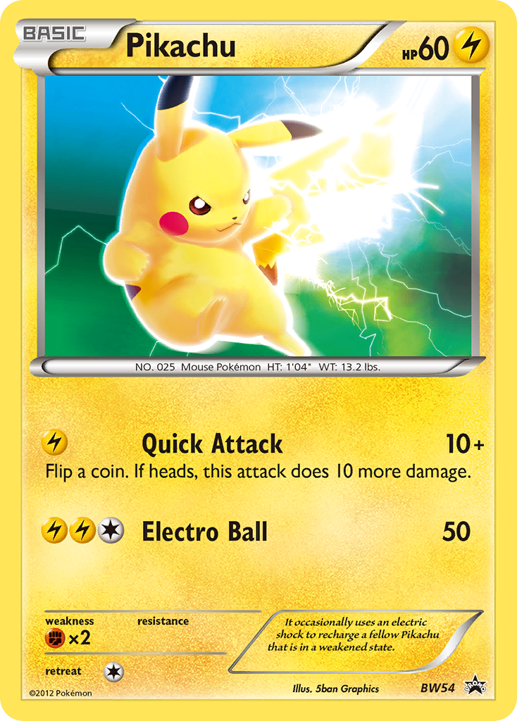 Pikachu (BW54) [Black & White: Black Star Promos] | Exor Games Summserside