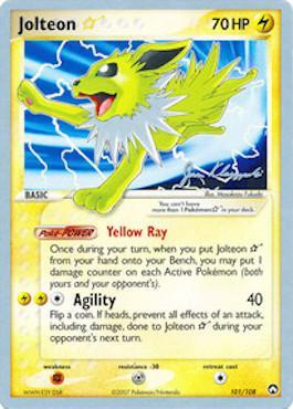 Jolteon Star (101/108) (Psychic Lock - Jason Klaczynski) [World Championships 2008] | Exor Games Summserside