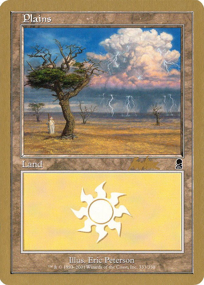 Plains (bk333) (Brian Kibler) [World Championship Decks 2002] | Exor Games Summserside