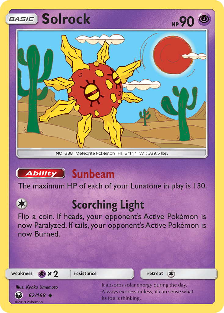 Solrock (62/168) [Sun & Moon: Celestial Storm] | Exor Games Summserside