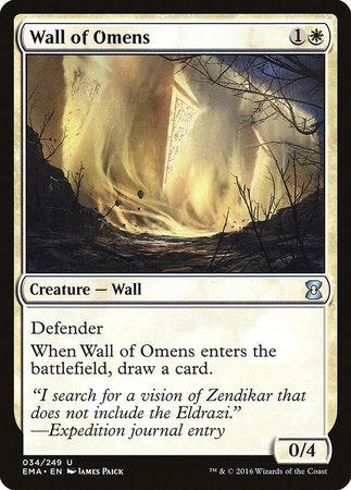 Wall of Omens [Eternal Masters] | Exor Games Summserside