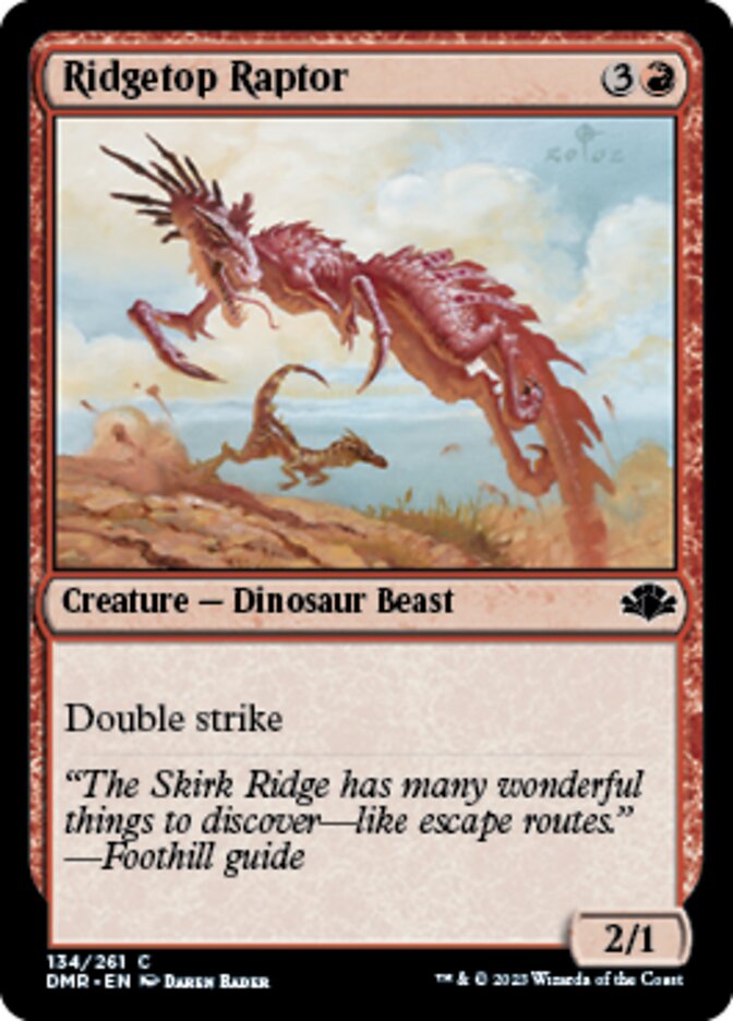 Ridgetop Raptor [Dominaria Remastered] | Exor Games Summserside