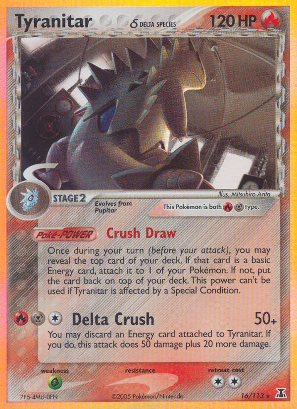 Tyranitar (16/113) (Delta Species) [EX: Delta Species] | Exor Games Summserside