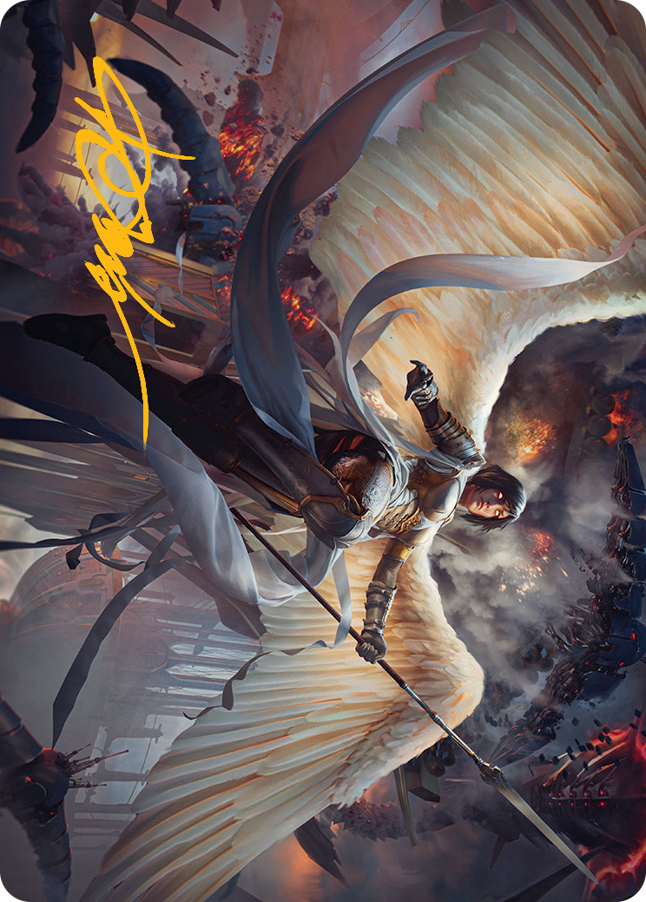 Serra Faithkeeper Art Card (Gold-Stamped Signature) [March of the Machine Art Series] | Exor Games Summserside
