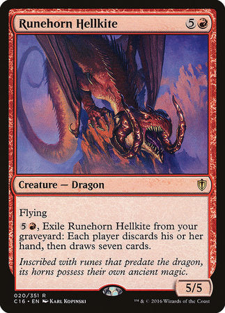 Runehorn Hellkite [Commander 2016] | Exor Games Summserside