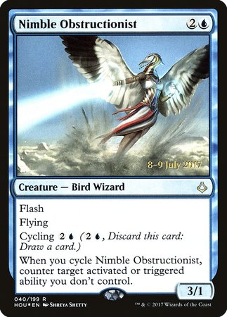 Nimble Obstructionist [Hour of Devastation Promos] | Exor Games Summserside