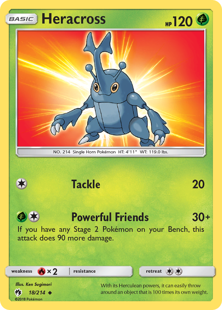 Heracross (18/214) [Sun & Moon: Lost Thunder] | Exor Games Summserside