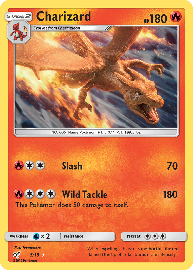 Charizard (5/18) [Sun & Moon: Detective Pikachu] | Exor Games Summserside