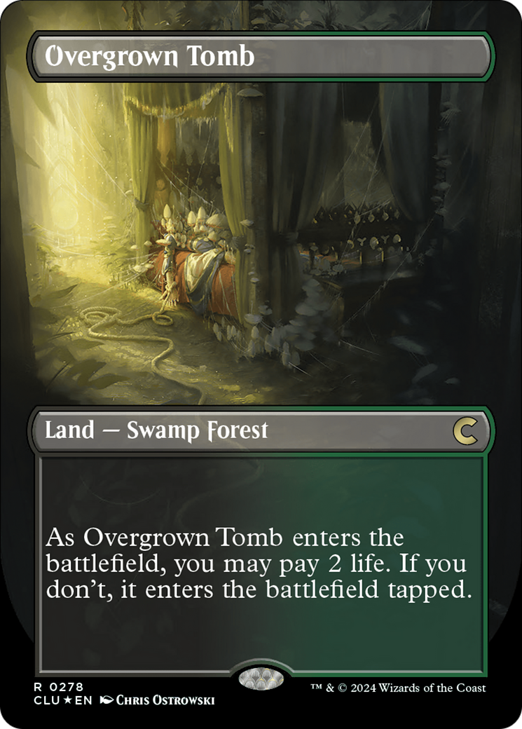 Overgrown Tomb (Borderless) [Ravnica: Clue Edition] | Exor Games Summserside