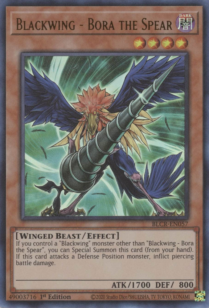 Blackwing - Bora the Spear [BLCR-EN057] Ultra Rare | Exor Games Summserside