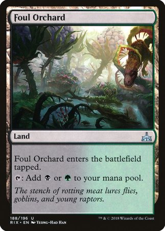 Foul Orchard [Rivals of Ixalan] | Exor Games Summserside