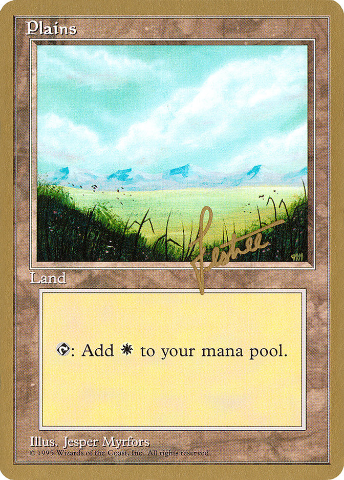 Plains (bl366) (Bertrand Lestree) [Pro Tour Collector Set] | Exor Games Summserside