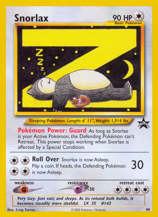 Snorlax (49) [Wizards of the Coast: Black Star Promos] | Exor Games Summserside