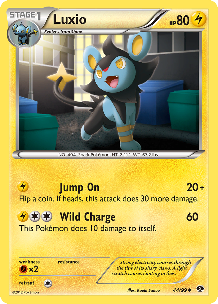 Luxio (44/99) [Black & White: Next Destinies] | Exor Games Summserside