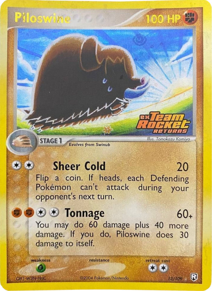 Piloswine (13/109) (Stamped) [EX: Team Rocket Returns] | Exor Games Summserside