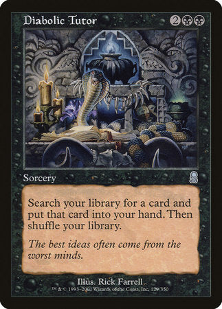 Diabolic Tutor [Odyssey] | Exor Games Summserside