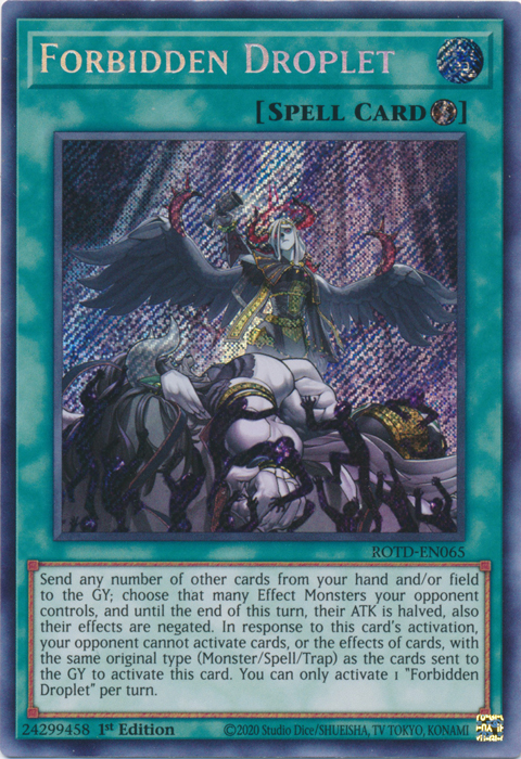 Forbidden Droplet [ROTD-EN065] Secret Rare | Exor Games Summserside