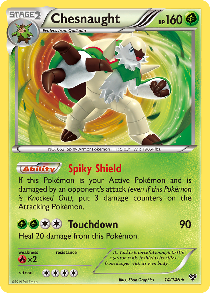 Chesnaught (14/146) [XY: Base Set] | Exor Games Summserside