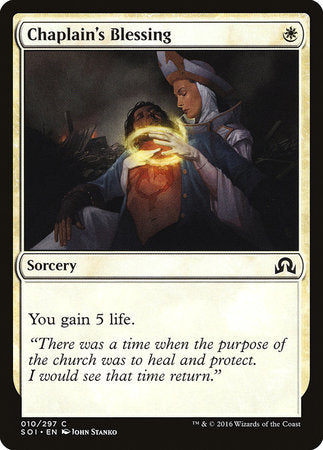 Chaplain's Blessing [Shadows over Innistrad] | Exor Games Summserside