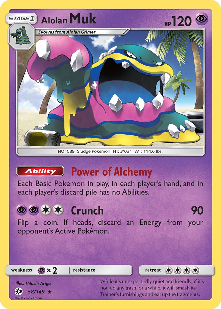 Alolan Muk (58/149) (Cosmos Holo) (Blister Exclusive) [Sun & Moon: Base Set] | Exor Games Summserside