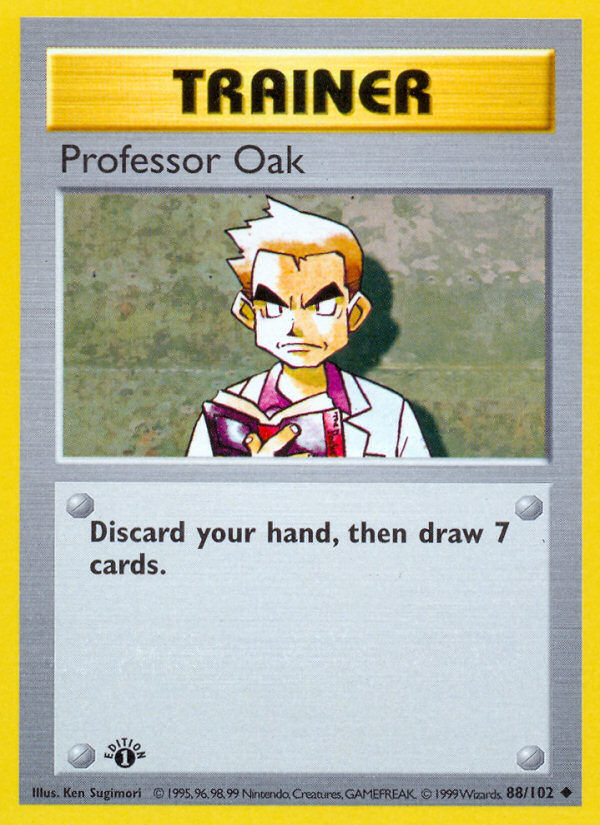 Professor Oak (88/102) (Shadowless) [Base Set 1st Edition] | Exor Games Summserside