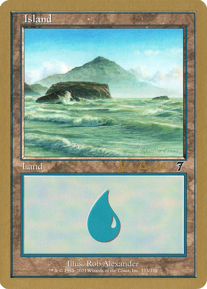 Island (ab333) (Alex Borteh) [World Championship Decks 2001] | Exor Games Summserside