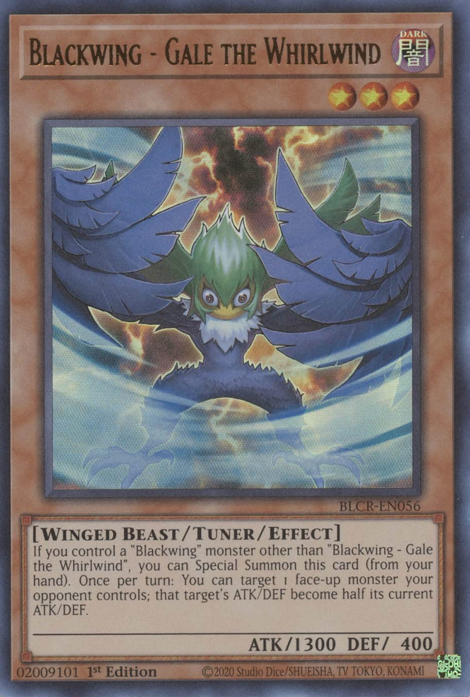 Blackwing - Gale the Whirlwind [BLCR-EN056] Ultra Rare | Exor Games Summserside