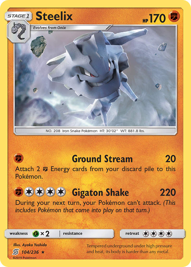 Steelix (104/236) [Sun & Moon: Unified Minds] | Exor Games Summserside