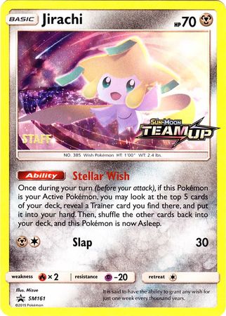 Jirachi (SM161) (Staff) [Sun & Moon: Black Star Promos] | Exor Games Summserside