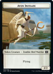 Drake // Aven Initiate Double-sided Token [Double Masters 2022 Tokens] | Exor Games Summserside