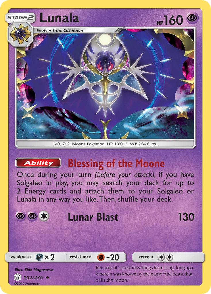 Lunala (102/236) [Sun & Moon: Cosmic Eclipse] | Exor Games Summserside