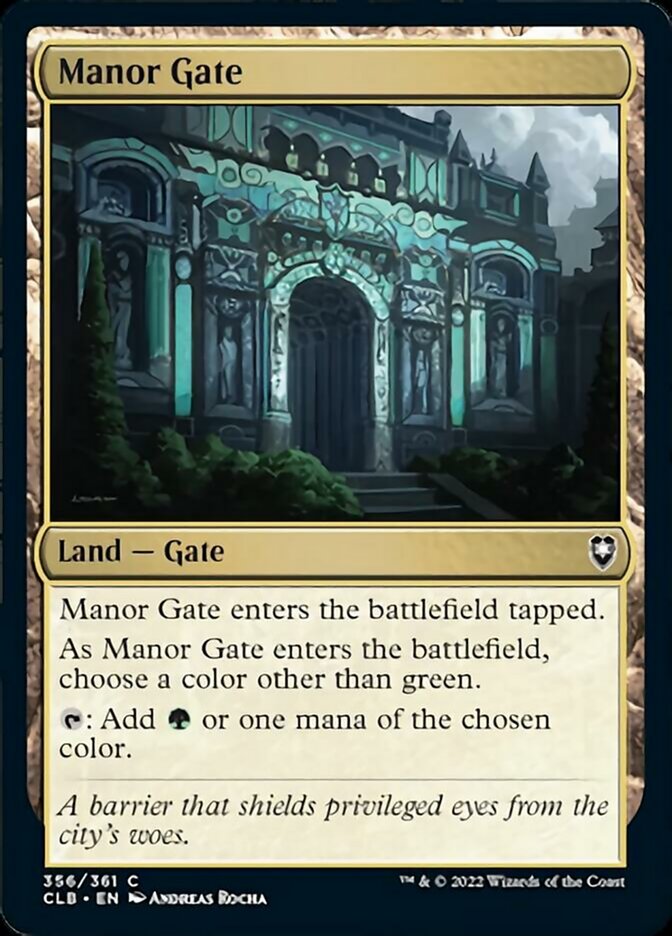 Manor Gate [Commander Legends: Battle for Baldur's Gate] | Exor Games Summserside