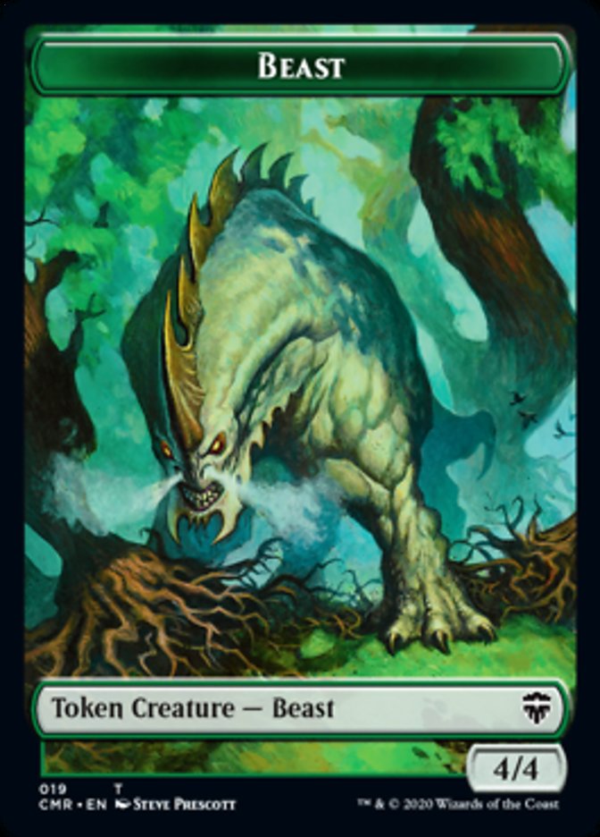 Beast (19) // Elephant Token [Commander Legends Tokens] | Exor Games Summserside