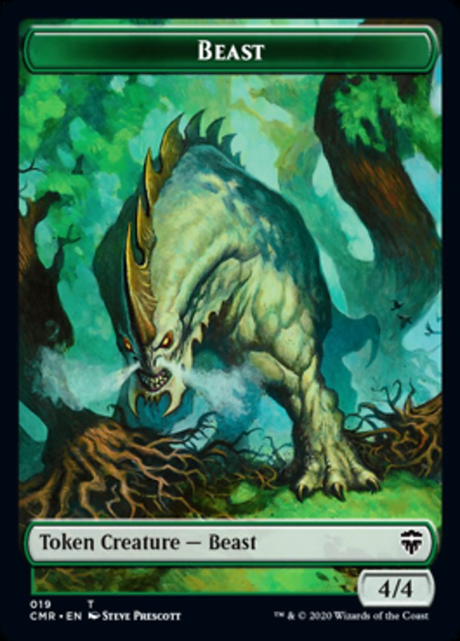 Beast (18) // Beast Token (19) [Commander Legends Tokens] | Exor Games Summserside