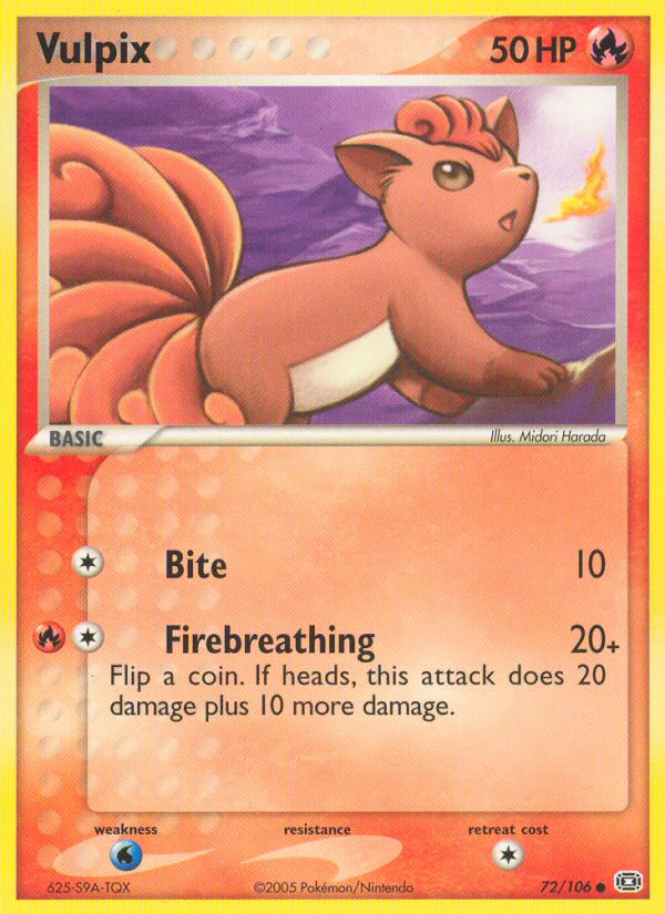 Vulpix (72/106) [EX: Emerald] | Exor Games Summserside