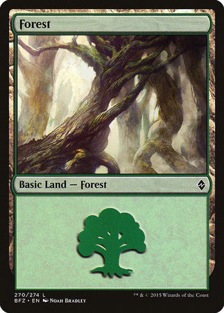 Forest (270) [Battle for Zendikar] | Exor Games Summserside