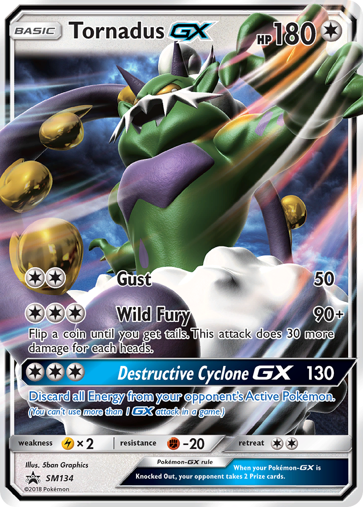 Tornadus GX (SM134) [Sun & Moon: Black Star Promos] | Exor Games Summserside