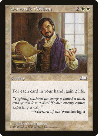 Gerrard's Wisdom [Weatherlight] | Exor Games Summserside