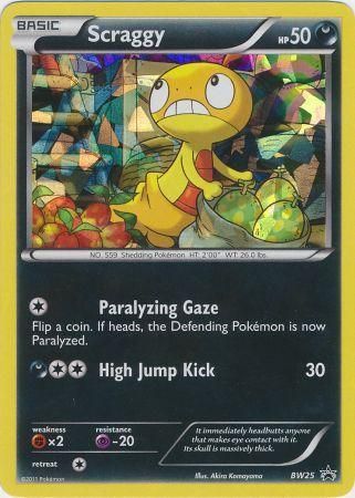 Scraggy (BW25) (Cracked Ice Holo) [Black & White: Black Star Promos] | Exor Games Summserside