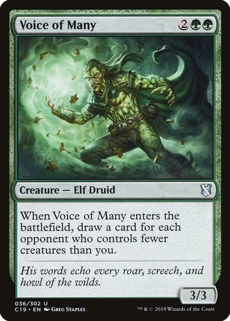 Voice of Many [Commander 2019] | Exor Games Summserside