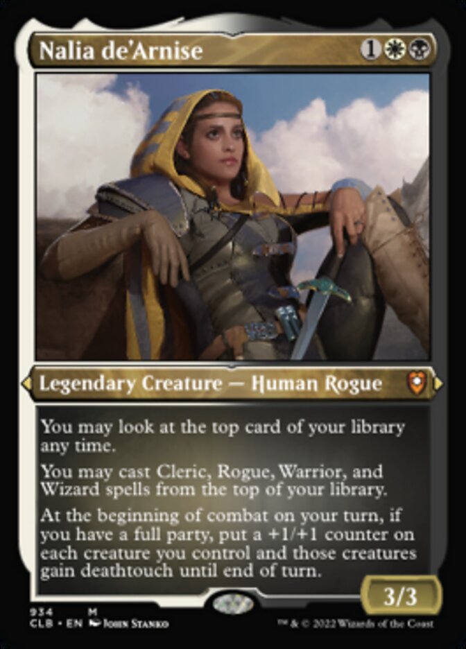 Nalia de'Arnise (Display Commander) (Foil Etched) [Commander Legends: Battle for Baldur's Gate] | Exor Games Summserside