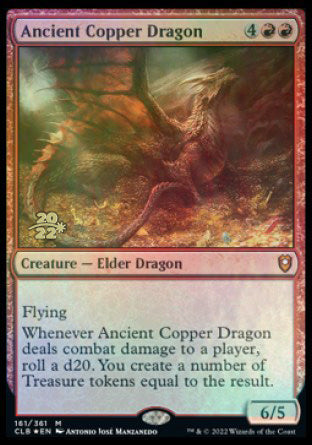 Ancient Copper Dragon [Commander Legends: Battle for Baldur's Gate Prerelease Promos] | Exor Games Summserside