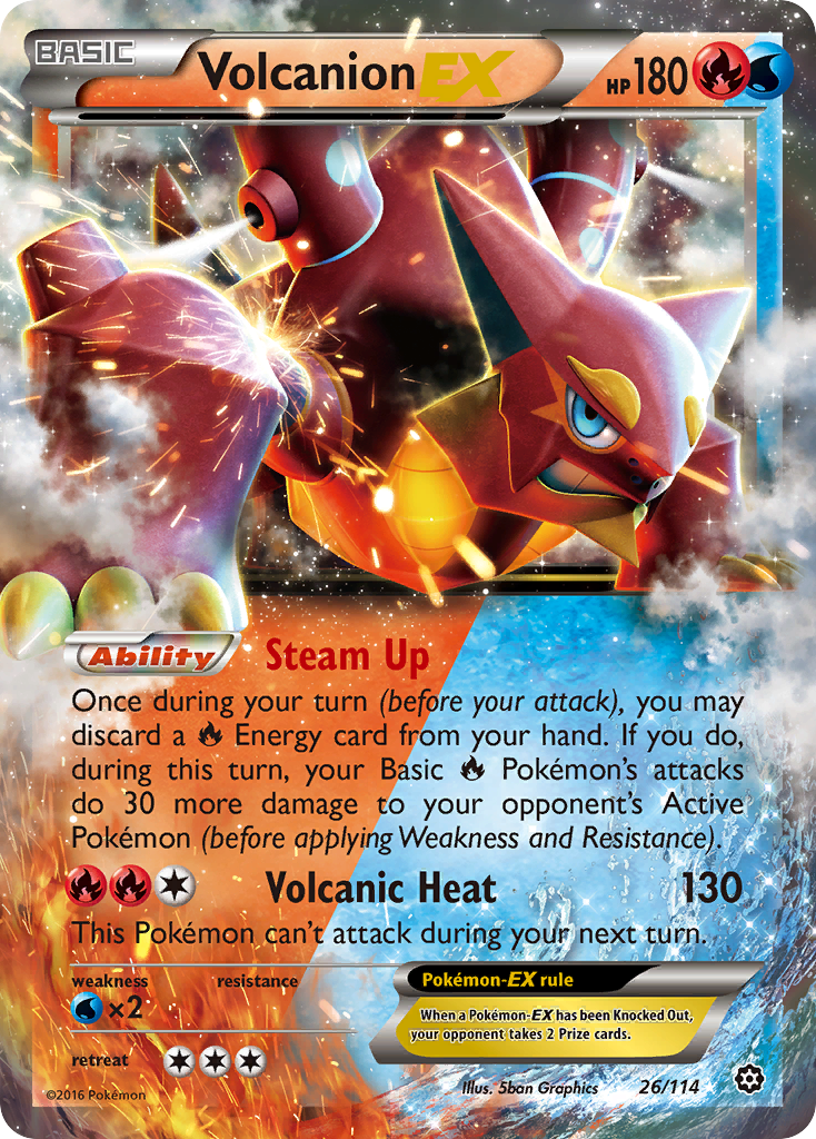 Volcanion EX (26/114) [XY: Steam Siege] | Exor Games Summserside