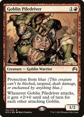 Goblin Piledriver [Magic Origins Promos] | Exor Games Summserside