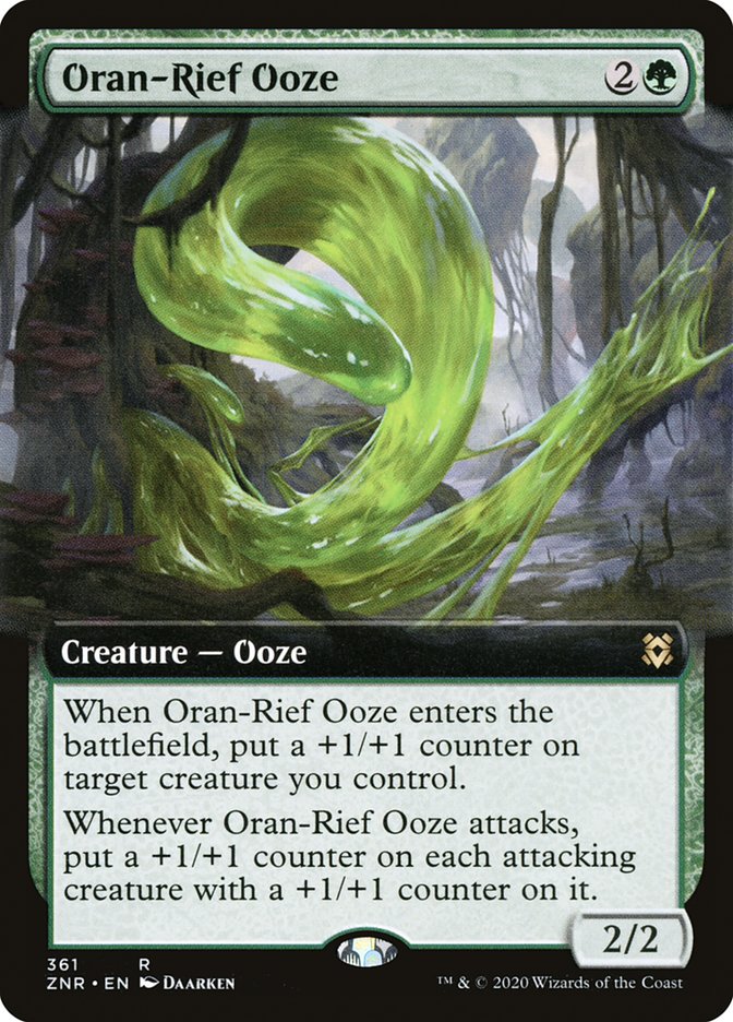 Oran-Rief Ooze (Extended Art) [Zendikar Rising] | Exor Games Summserside